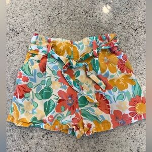 Copper key shorts floral tropical girls size 7